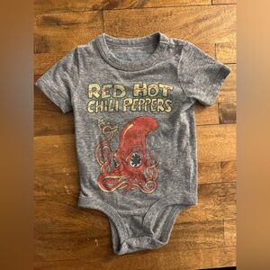 Rowdy Sprout Red Hot Chili Peppers Infant one piece 3-6M Band Graphic Bodysuit
